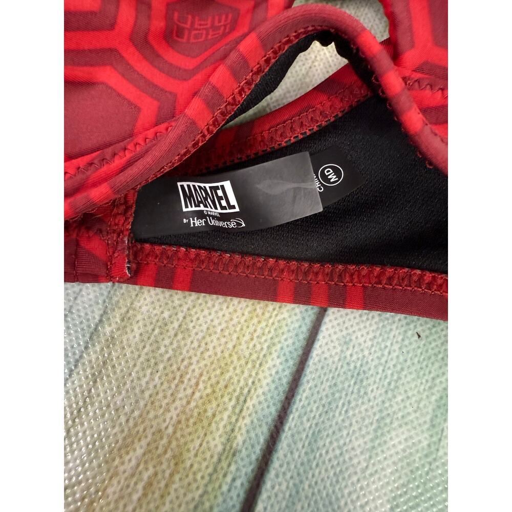 Marvel Her Universe Iron Man Bikini Medium High Waist Red Yellow Swimwear Swim - Picture 5 of 6